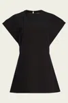 Ser.o.ya Anna Crepe Mini Dress In Black