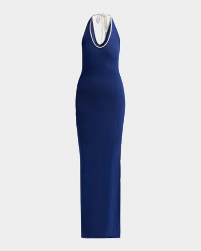 Ser.o.ya Anora Knit Maxi Dress In Mariner Bl