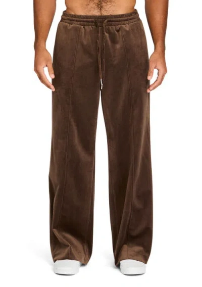 Ser.o.ya Anthony Velvet Baggy Trousers In Ash Brown