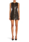 Ser.o.ya Aria Vegan Leather Mini Dress In Ash Brown