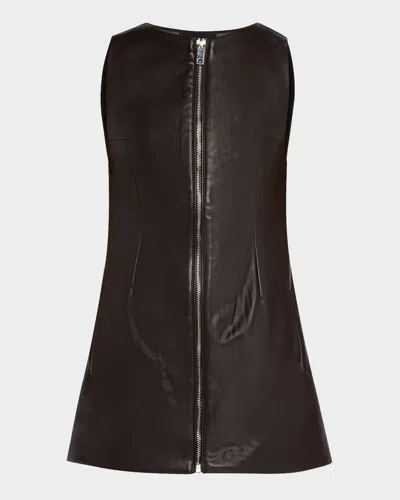 SER.O.YA ARIA VEGAN LEATHER MINI DRESS