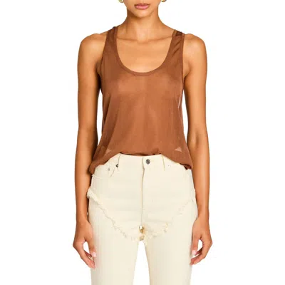 Ser.o.ya Arianna Knit Top In Terracotta