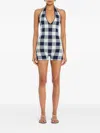 Ser.o.ya Aro Gingham Playsuit In Multi