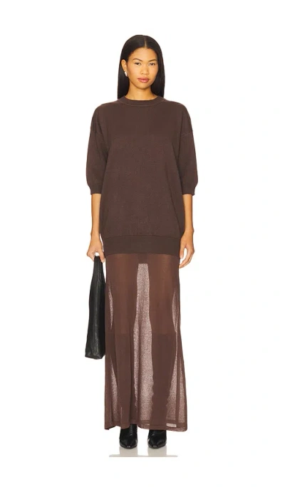 Ser.o.ya Arwen Maxi Dress In Brown