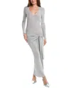 Ser.o.ya Ser. O.ya Ashera Midi Dress In Silver