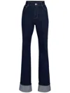 Ser.o.ya Ashton High Rise Slim Flare Jean In Blue