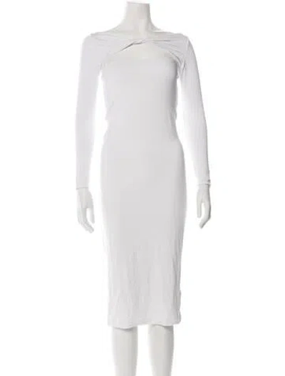 Pre-owned Ser.o.ya Asymmetrical Midi Length Dress In Pink