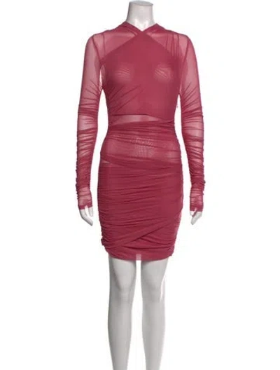 Pre-owned Ser.o.ya Asymmetrical Mini Dress W/ Tags In Pink