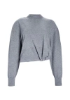 Ser.o.ya Autumn Knit Sweater In Heathered Grey