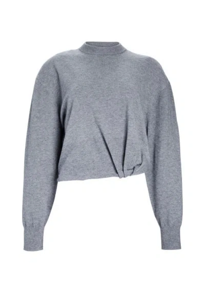 Ser.o.ya Autumn Knit Sweater In Heathered Grey