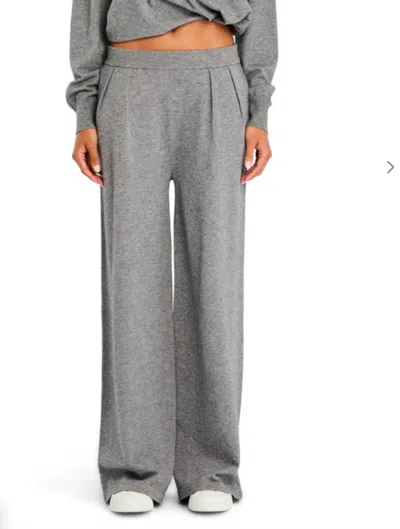 SER.O.YA AYLA KNIT PANTS IN HEATHERED GREY