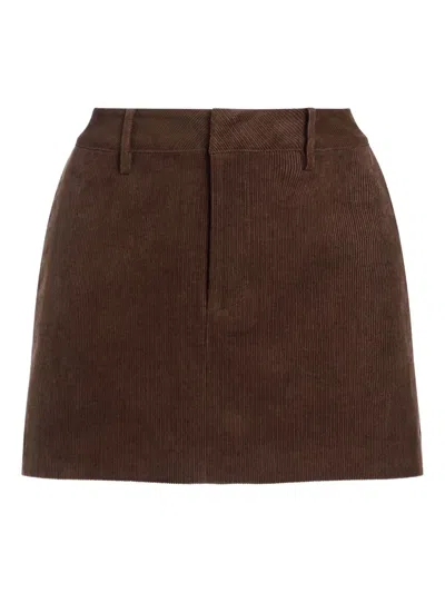 Ser.o.ya Azalea Mini Skirt In Slate Brown In Multi