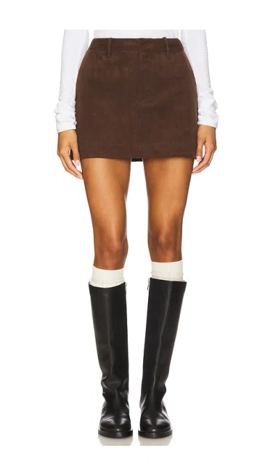 Ser.o.ya Azalea Mini Skirt In Brown