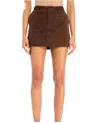 Ser.o.ya Azalea Mini Skirt In Delicioso Brown In Brown