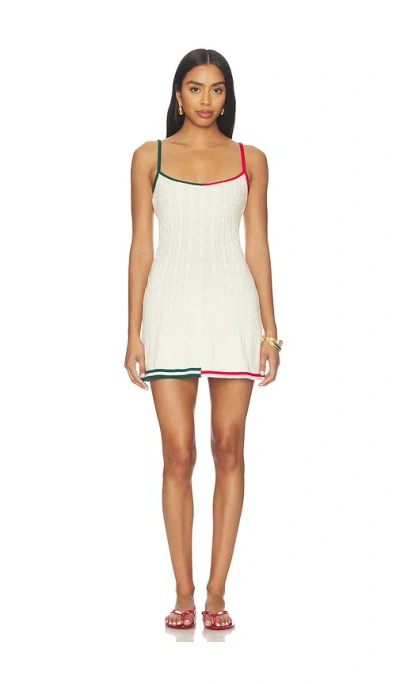 Ser.o.ya Azriel Cable-knit Dress In Neutral