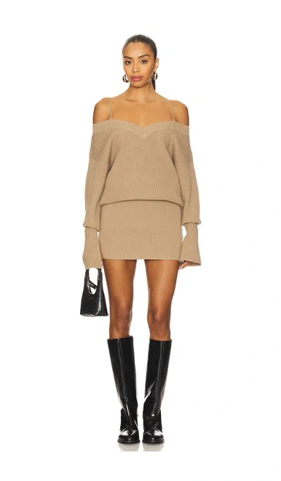 Ser.o.ya Barbara Dress In Neutral