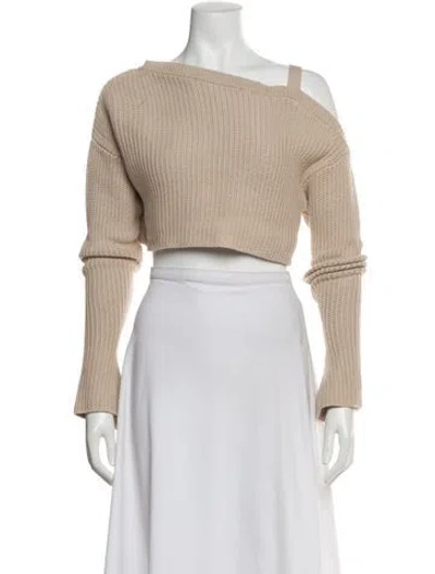 Pre-owned Ser.o.ya Bateau Neckline Sweater In Brown