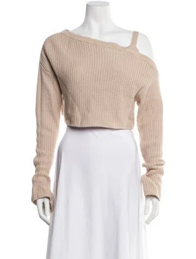 Pre-owned Ser.o.ya Bateau Neckline Sweater In Neutral