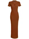 Ser.o.ya Ser. O.ya Beacon Midi Dress In Brown