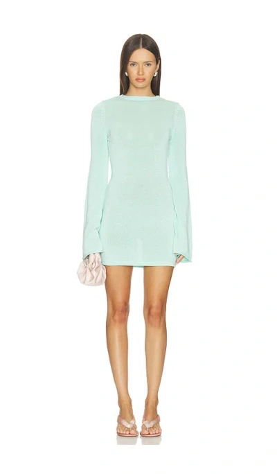 Ser.o.ya Bec Knit Mini Dress In Green