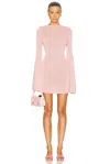 Ser.o.ya Bec Knit Mini Dress In Coral Blush