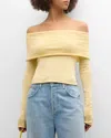 Ser.o.ya Besty Off-the-shoulder Top In Butter