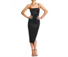 Ser.o.ya Birdie Midi Bodycon Dress In Black In Black