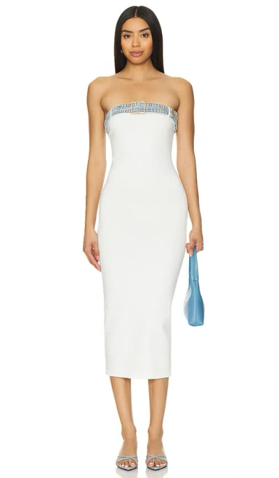 Ser.o.ya Blanche Dress In White & Cpastline