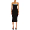 Ser.o.ya Blanche Knit Denim Dress In Black/river