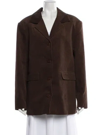 Pre-owned Ser.o.ya Blazer In Brown