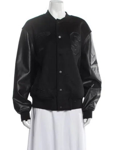 Pre-owned Ser.o.ya Bomber Jacket In Black