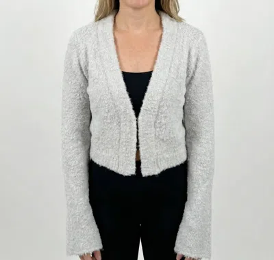 Ser.o.ya Bora Boucle Cardigan In Grey In Gray