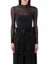 Ser.o.ya Brandi Mesh Bodysuit In Black