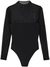 Ser.o.ya Brandi Mesh Bodysuit In Black