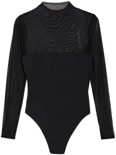 Ser.o.ya Brandi Mesh Bodysuit In Black