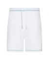 Ser.o.ya Bruce Crochet Short In White & Blue