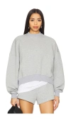Ser.o.ya Calla Sweatshirt In Heathered Grey
