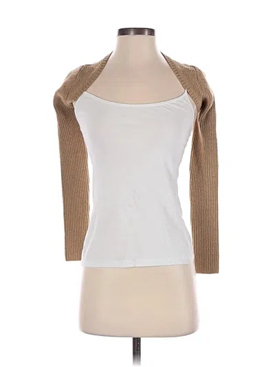 Pre-owned Ser.o.ya Cardigan Sweater In White