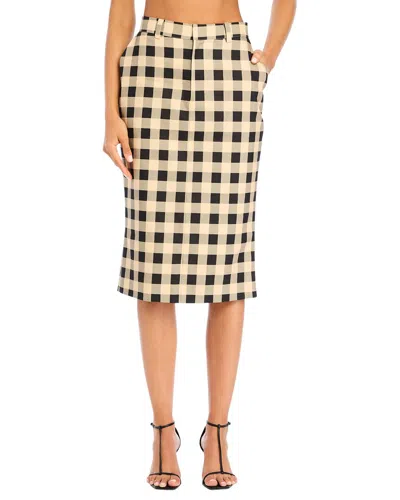 Ser.o.ya Seroya Carl Linen-blend Midi Skirt In Nude