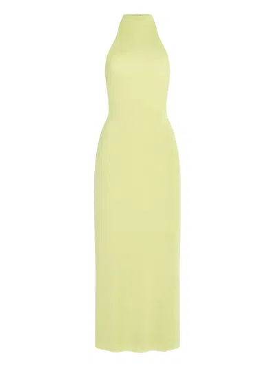 Ser.o.ya Carli Halter-neck Midi Dress In Green