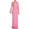 Ser.o.ya Carmel Metallic Knit Maxi Dress