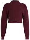 Ser.o.ya Carmen Mid Cropped Sweater In Red