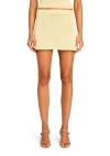 Ser.o.ya Cassie Knit Mini Skirt In Pastel Yellow