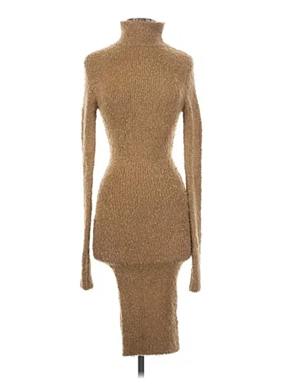 Pre-owned Ser.o.ya Casual Dress In Tan
