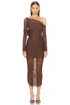 Ser.o.ya Chantae Mesh Dress In Coconut
