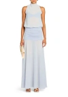 Ser.o.ya Cherry Maxi Dress In Ice Blue