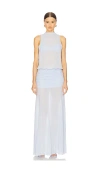 Ser.o.ya Cherry Maxi Dress In Ice Blue