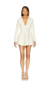 Ser.o.ya Clara Knit Mini Dress In Eggshell