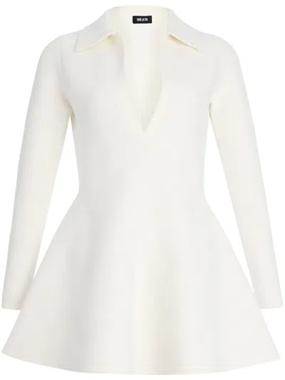 Ser.o.ya Clara Knit Mini Dress In Eggshell