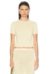 Ser.o.ya Clare Knit Baby Tee In Butter
